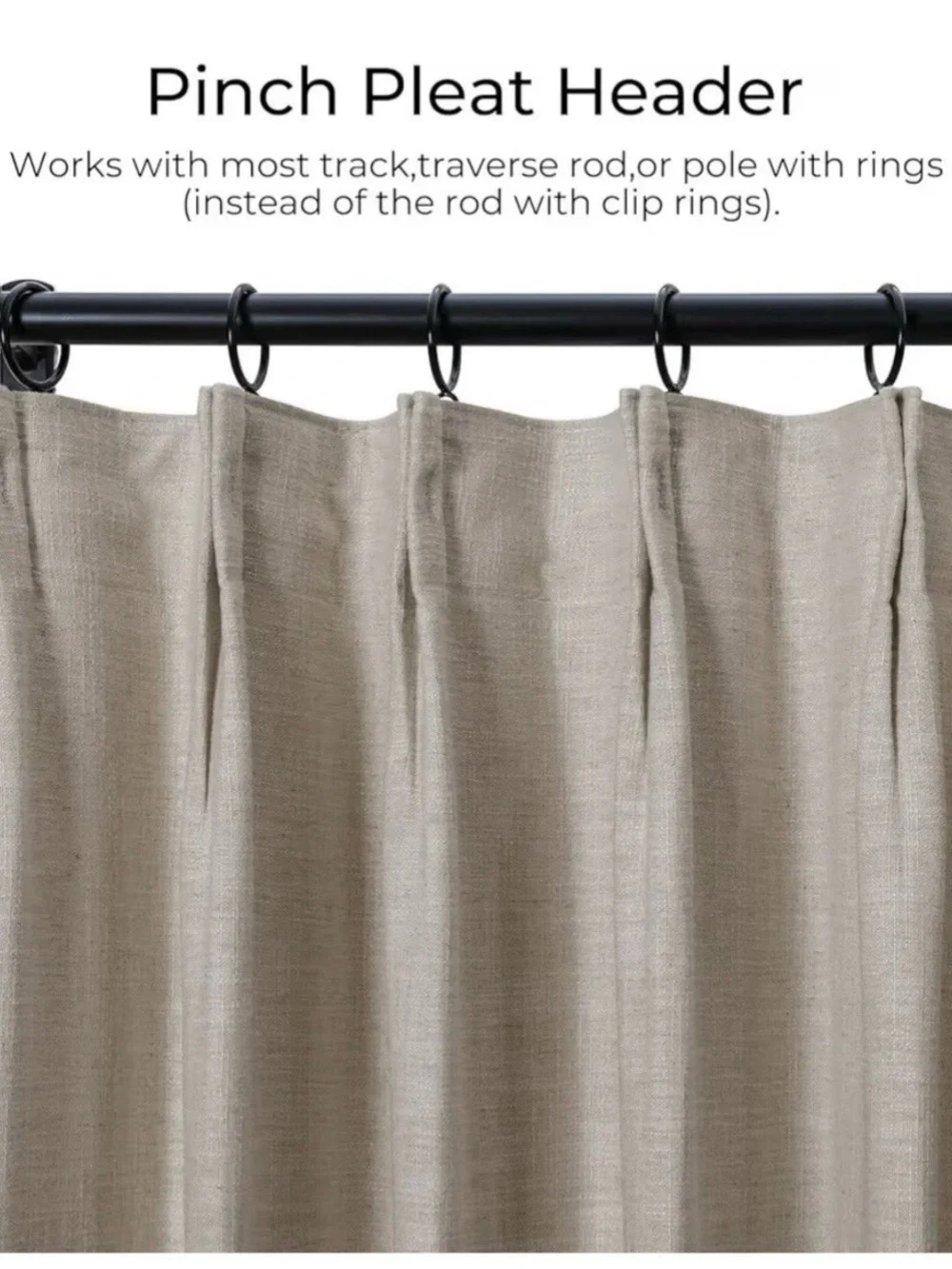 Twopages Light Filtering Curtains 52x96 Burlywood Birch